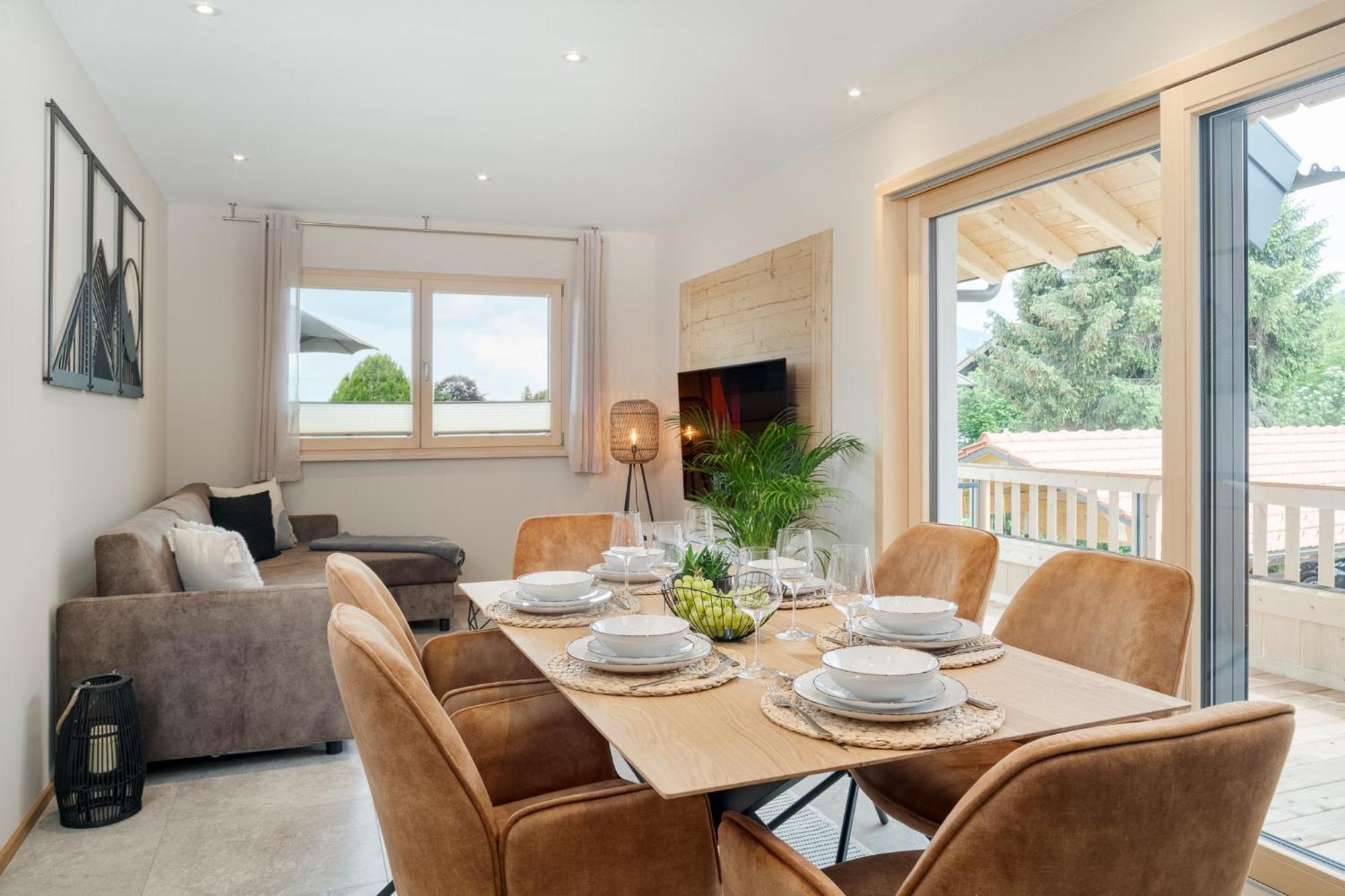 Fenjoy: Ferienapartment In Neubau / Balkon / Bbq Bernau am Chiemsee Zewnętrze zdjęcie