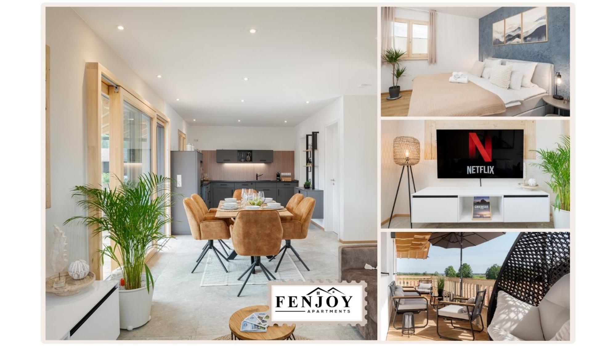 Fenjoy: Ferienapartment In Neubau / Balkon / Bbq Bernau am Chiemsee Zewnętrze zdjęcie